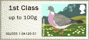 Stamp, Wood Pigeon (Columba palumbus), United Kingdom of Great Britain & Northern Ireland,  , Birds, Animals (Fauna)