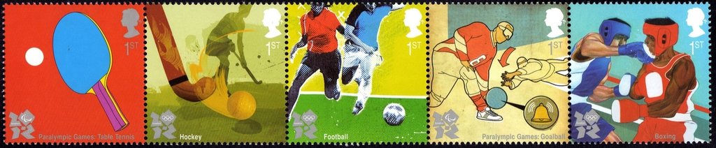 Se-tenant, Olympic and Paralympic Games, United Kingdom of Great Britain & Northern Ireland,  , Sport, Olympic Games, Paralympics