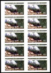 Mini Sheet, Foil Sheet Harz narrow-gauge Railways, Germany, Federal Republic,  