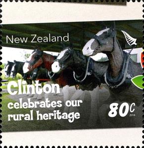 Stamp, Clinton, New Zealand,  