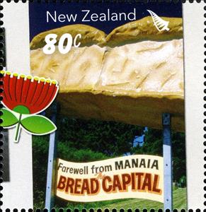 Stamp, Bread Capital, New Zealand,  