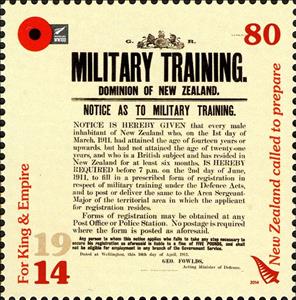 Stamp, Call up Notice, New Zealand,  