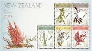Souvenir Sheet, Native Seaweeds, New Zealand,  