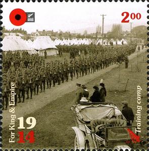 Stamp, Departure, New Zealand,  