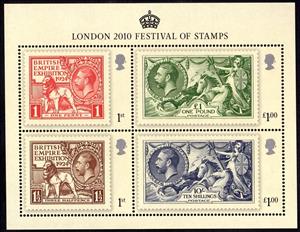 Souvenir Sheet, George V Accession Centenary, United Kingdom of Great Britain & Northern Ireland,  , Heads of State, Royalty, Kings