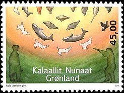 Stamp, Hunters' Life, Greenland,  