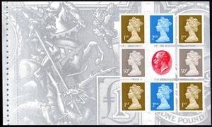 Booklet Pane, Queen Elizabeth II - Security Machin, United Kingdom of Great Britain & Northern Ireland,  , Heads of State, Royalty, Queens