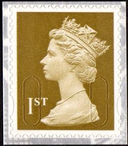 Stamp, Queen Elizabeth II - Security Machin MPIL, MA10, United Kingdom of Great Britain & Northern Ireland,  , Heads of State, Royalty, Queens
