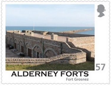 Stamp, Fort Grosnez, Alderney,  