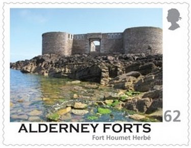 Stamp, Fort Houmet Herbe, Alderney,  