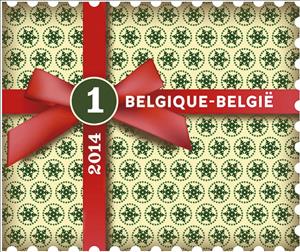 Stamp, End-of-year Gift stamp Inland - Left imperforate, Belgium,  