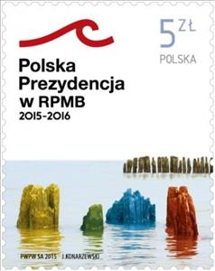 Stamp, Polish Presidency of the Council of Baltic Sea States, Poland,  , Environment Protection, Organizations