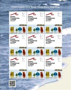 Mini Sheet, Polish Presidency of the Council of Baltic Sea States, Poland,  , Environment Protection, Organizations
