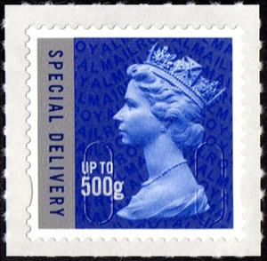 Stamp, Queen Elizabeth II - Security Machin - Special Delivery MA10, United Kingdom of Great Britain & Northern Ireland,  , Heads of State, Royalty, Queens