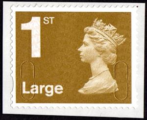 Stamp, Queen Elizabeth II - Security Machin MBI, MA10, United Kingdom of Great Britain & Northern Ireland,  , Heads of State, Royalty, Queens