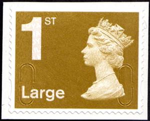 Stamp, Queen Elizabeth II - Security Machin MFI, MA10, United Kingdom of Great Britain & Northern Ireland,  , Heads of State, Royalty, Queens
