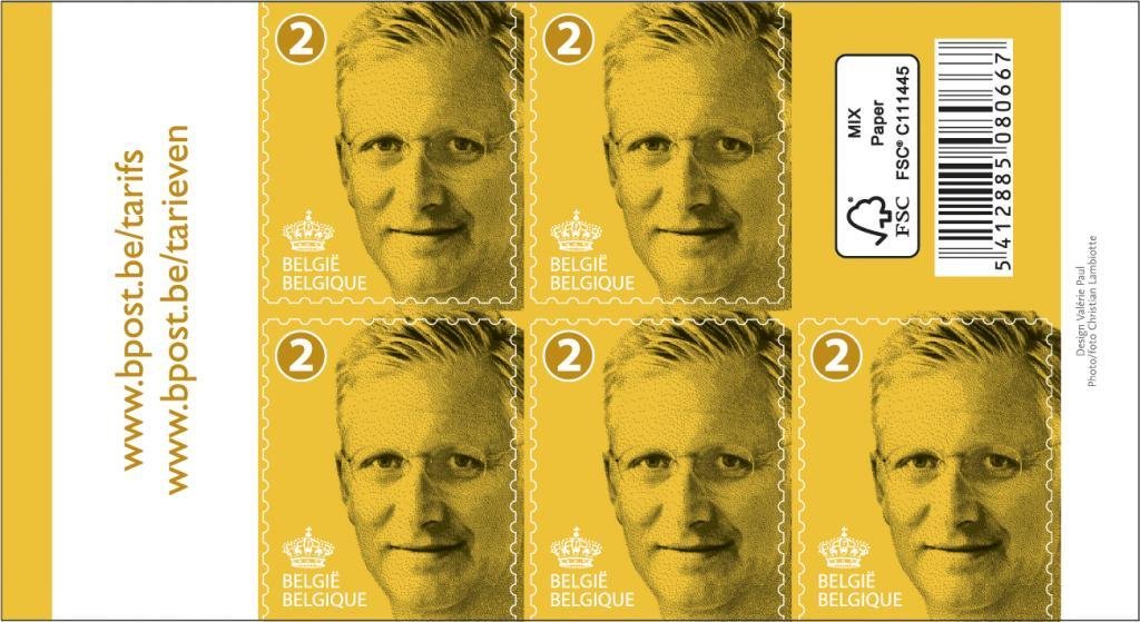 Booklet King Philip Selfadhesive Inland 2   Imperforated