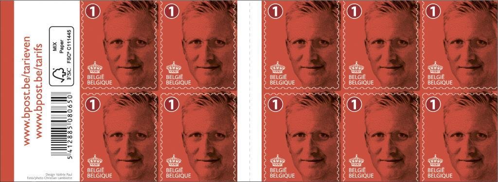 Booklet King Philip Selfadhesive Inland 1  Imperforated