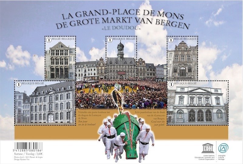 Souvenir Sheet Grand Place of Mons