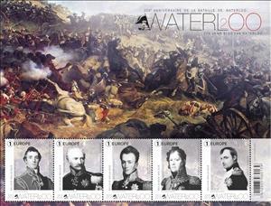 Souvenir Sheet, Souvernir Sheet 200 Year Battle of Waterloo, Belgium,  , Anniversaries and Jubilees