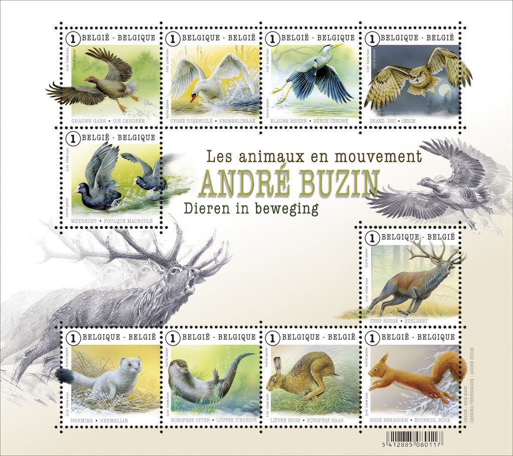 Sheet André Buzin's Animals in Movement