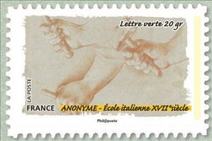Stamp, Anonymous - XVII century Italian School, France,  
