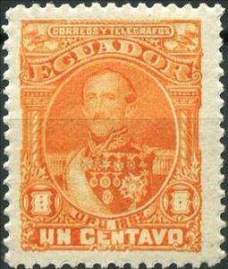 Stamp, Juan José Flores, Ecuador,  