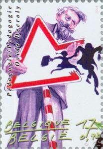 Stamp, Millennium, Belgium,  , Famous People, Special Occasions, Road Signs, Millennium, Education, Educationalists, Roadsafety