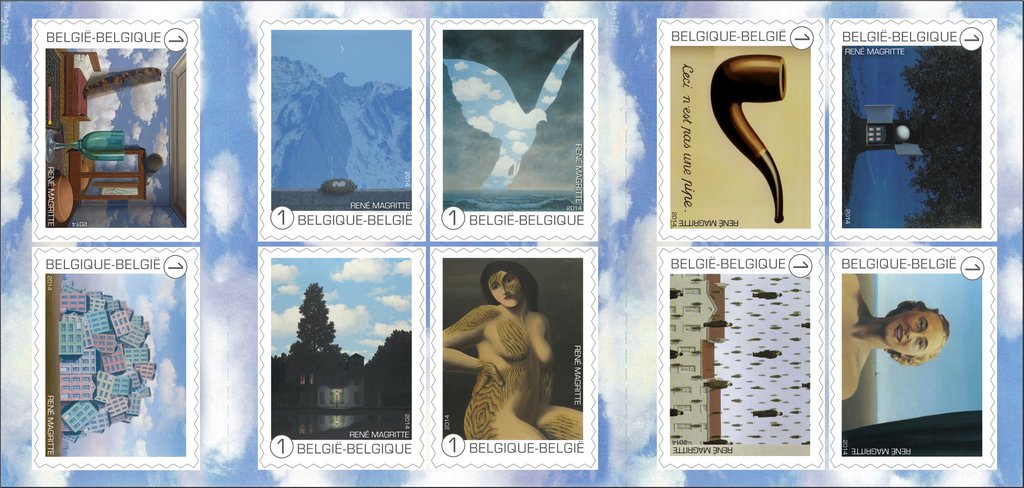 René Magritte Booklet "Ceci est un timbre"