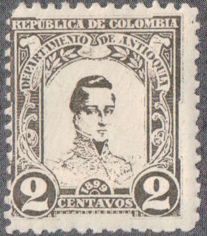 Stamp, General Córdoba, Colombia,  