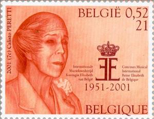 Stamp, Music and literature, Belgium,  , Royalty, Famous People, Music, Queens