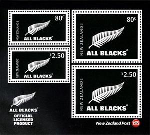 Souvenir Sheet, All Blacks, New Zealand,  