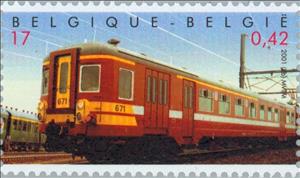 Stamp, Railways, Belgium,  , Railways, Anniversaries and Jubilees