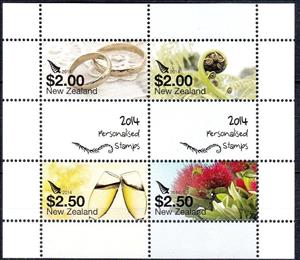 Souvenir Sheet, 2014 Personalised Stamps, New Zealand,  