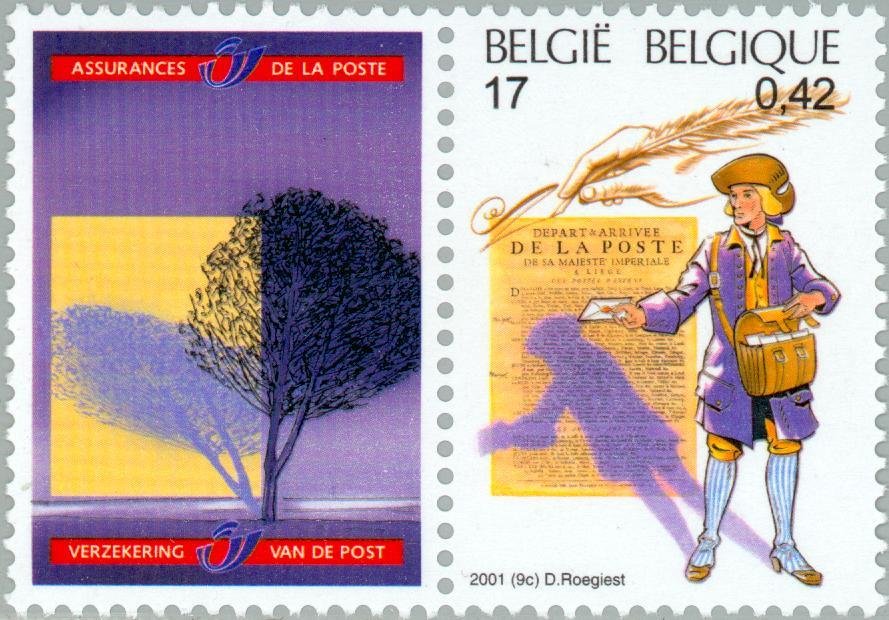 Postman 18th Century + tab Verzekeringen van de Post - Assur