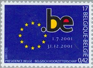 Stamp, Chairman European parliament, Belgium,  , Special Occasions, European Union