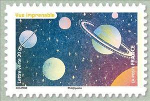 Stamp, Amazing view, France,  