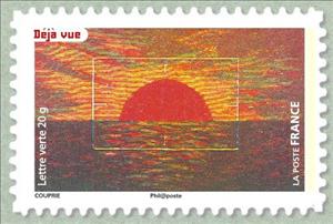 Stamp, Already seen, France,  