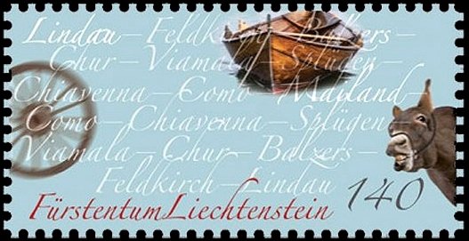 Stamp, Lindau Messenger, Liechtenstein,  
