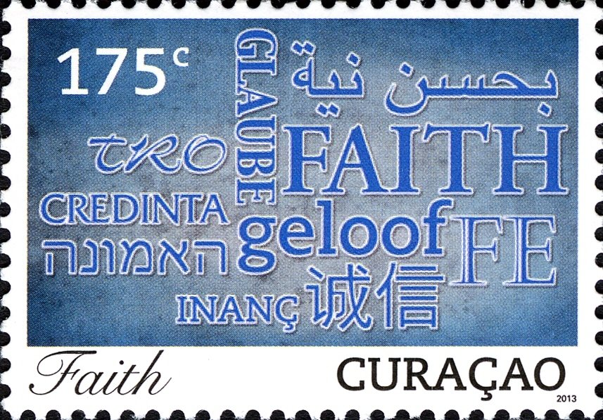 Words for "faith" in various languages