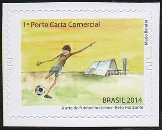 Stamp, Belo Horizonte, Brazil,  , Football (Soccer)
