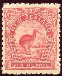 Stamp, Brown Kiwi (Apteryx australis), New Zealand,  