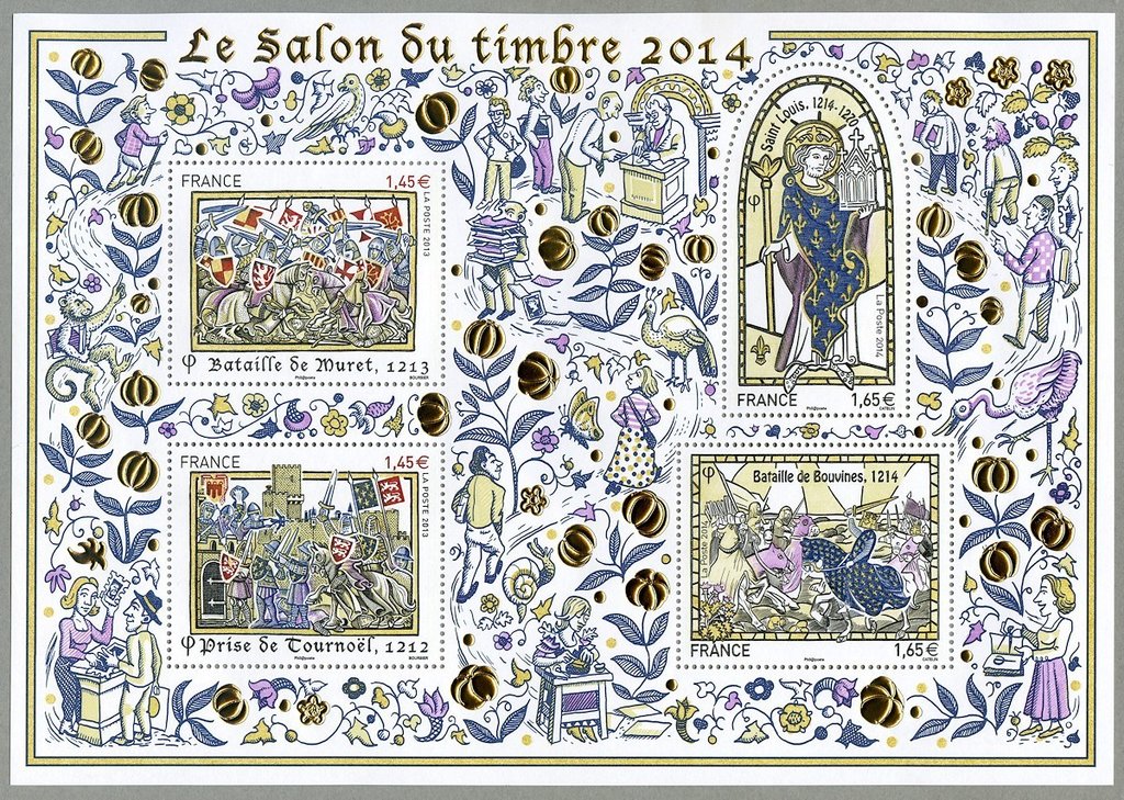 Feuillet Great Hours history of France