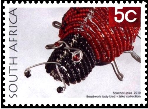 Beadwork lady bird