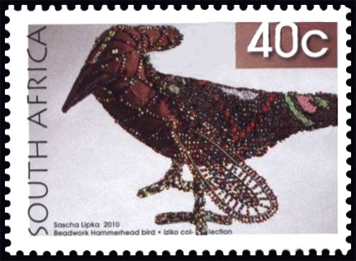 Beadwork Hammerhead bird
