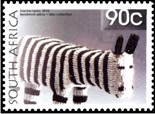 Beadwork zebra