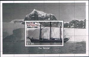 Souvenir Sheet, Penola off Ice Shelf of Graham Land, British Antarctic Territory (BAT),  , Ships