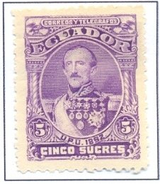 Stamp, Juan José Flores, Ecuador,  