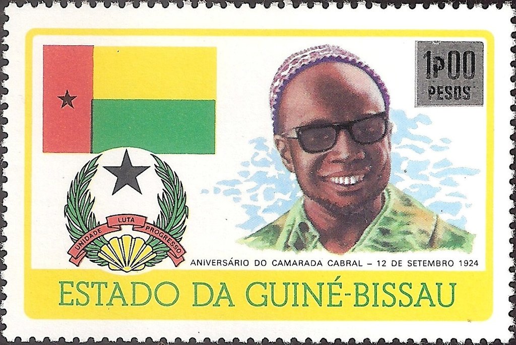 Stamp with Surcharge - Anniversary of Amilcar Cabral