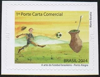 Stamp, Porto Alegre, Brazil,  , Football (Soccer)